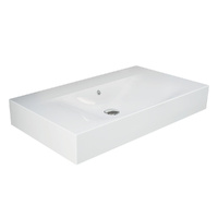 RAK Des 81 Wall Basin, No Tap Hole - 810 x 460 x 150 mm - Hole