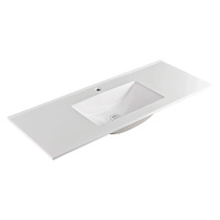 Vanessa Full Depth Poly-Marble Basin Top 1200 Hole  - 1200 x 460 x 20 mm