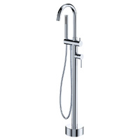 Kaya Floor Mounted Bath Mixer With Hand Shower, Chrome -  Colors Available