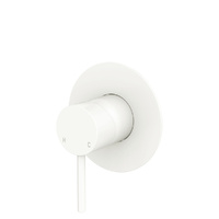 Kaya Wall Mixer, Large Round Plate, Matte White - Colors Available