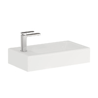 Ralph Slim Ensuite Depth Poly-Marble Basin Top  - 450 x 250 x 80-95 mm