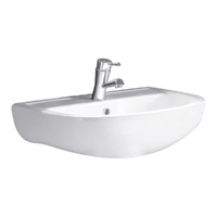RAK Compact 550 Wall Basin - 550 x 410 x 195 mm - Hole