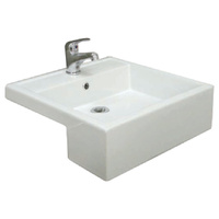 RAK Nova Semi-Recessed Basin - 460 x 460 x 150 mm - 602101W