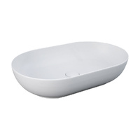 RAK Feeling Oval Above Counter Basin,Matte White - 550 x 350 x 130 mm - 606100MW