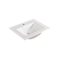 Vanessa Full Depth Poly-Marble Basin Top 600 Hole - 600 x 460 x 20 mm