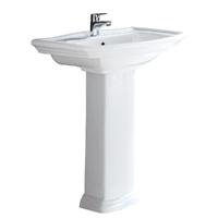 RAK Washington Pedestal Basin - 560 x 420 x 840 mm - Hole
