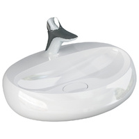 RAK Cloud 650 Wall Basin, Alpine - 650 x 425 x 150 mm - Colors available