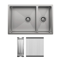 Hana 30L/15L Double Kitchen Sink Kit - 68407-KIT