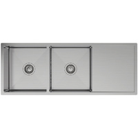 Hana 29L/29L Double Kitchen Sink with Drainer - 68408