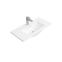 Delgado Ensuite Depth Ceramic Basin Top 750 Hole  - 755 x 365 x 20 mm