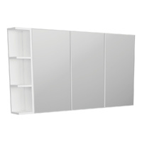 Bevel Edge 1200 Mirror Cabinet, 1 Side Shelf - 1350mm x 720mm x 150mm  - BS135