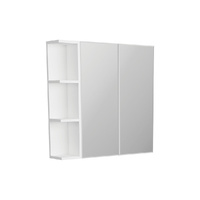 Bevel Edge 600 Mirror Cabinet, 1 Side Shelf - 750mm x 720mm x 150mm  - BS75