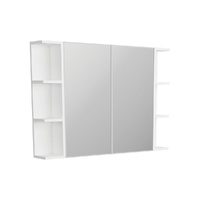 Bevel Edge 750 Mirror Cabinet, 2 Side Shelves - 1050mm x 720mm x 150mm  - BSS105