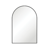 Arch Matte Black Framed Mirror - 600W x 900H mm - Framed Color