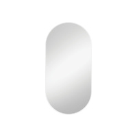 Empire Matte White Framed Mirror, 450 x 900mm - 450W x 900H mm - Framed Color