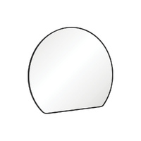 Sunrise Matte White Round Mirror - 800W x 690H mm - Framed Color
