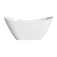 Paola Freestanding Acrylic Bath with Overflow, 1500mm - FR11-1500-OF