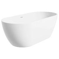 Koko Freestanding Acrylic Bath, 1680mm with Overflow, Gloss White - Color