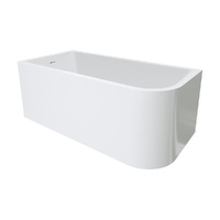 Hustle Right-Hand Multi-Fit Acrylic Bath with Overflow, 1500mm - Size