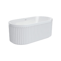 Eleanor Freestanding Acrylic Bath with Overflow, 1500mm - FR711-1500-0F
