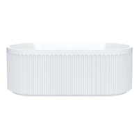 Eleanor Fluted Freestanding Acrylic Bath, 1700mm - Bath