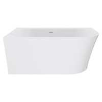 Chloe Left-Hand Acrylic Corner Bath with Overflow, 1400mm - Size