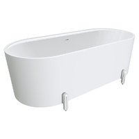 Aluca Freestanding Bath, 1700mm Matte White Lags Color