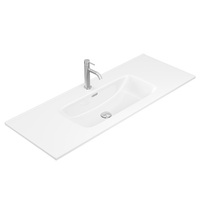 Joli Gloss Full Depth Ceramic Basin Top 1200mm Hole  - 1200 x 460 x 75 mm