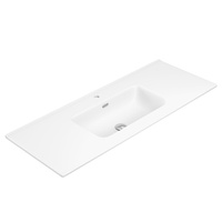 Joli Matte Full Depth Ceramic Basin Top 1200mm Hole  - 1215 x 470 x 165 mm