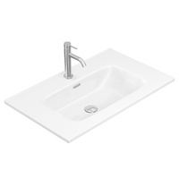 Joli Gloss Full Depth Ceramic Basin Top 750mm Hole  - 750 x 460 x 175 mm