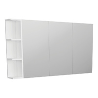 Pencil Edge 1200 Mirror Cabinet, 1 Side Shelf - 1350mm x 720mm x 150mm  - PS135