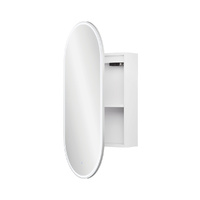Pill LED Mirror Cabinet - 450mm x 900mm x 153mm - PSH450PILL-LED - Farmed