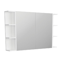 Pencil Edge 900 Mirror Cabinet, 2 Side Shelves - 1200mm x 720mm x 150mm  -PSS120