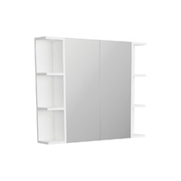 Pencil Edge 600 Mirror Cabinet, 2 Side Shelves - 900mm x 720mm x 150mm  - PSS90