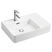 Petra Left-Hand Wall Basin Gloss white 600 x 420 x 120 mm - RB2223L