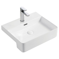 Petra Semi-Recessed Basin Gloss white 500 x 420 x 120 mm - RB4044