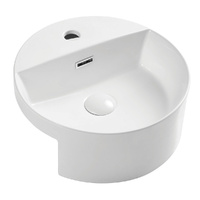 Reba Semi-Recessed Basin With Tap Hole - 390 x 390 x 160 mm - RB4065