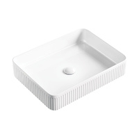 Eleanor Rectangular Above Counter Fluted Basin 500 x 380 x 100 mm - RB467