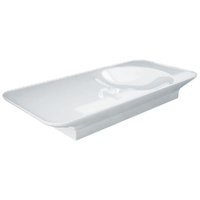 RAK Valet Right-Hand Wall Hung Basin, Alpine Gloss White - 1120 x 505 x 140 mm