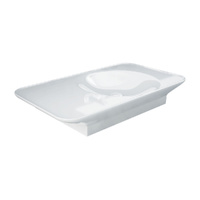 RAK Valet Right-Hand Wall Hung Basin, Alpine Gloss White - 920 x 505 x 140 mm