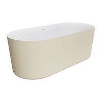 Empire Slim Freestanding Solid Surface Bath, 1700mm, Matte Khaki - ST08-170K
