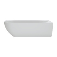 Matta Left-Hand Solid Surface Corner Bath, 1750mm - ST67-L - Size